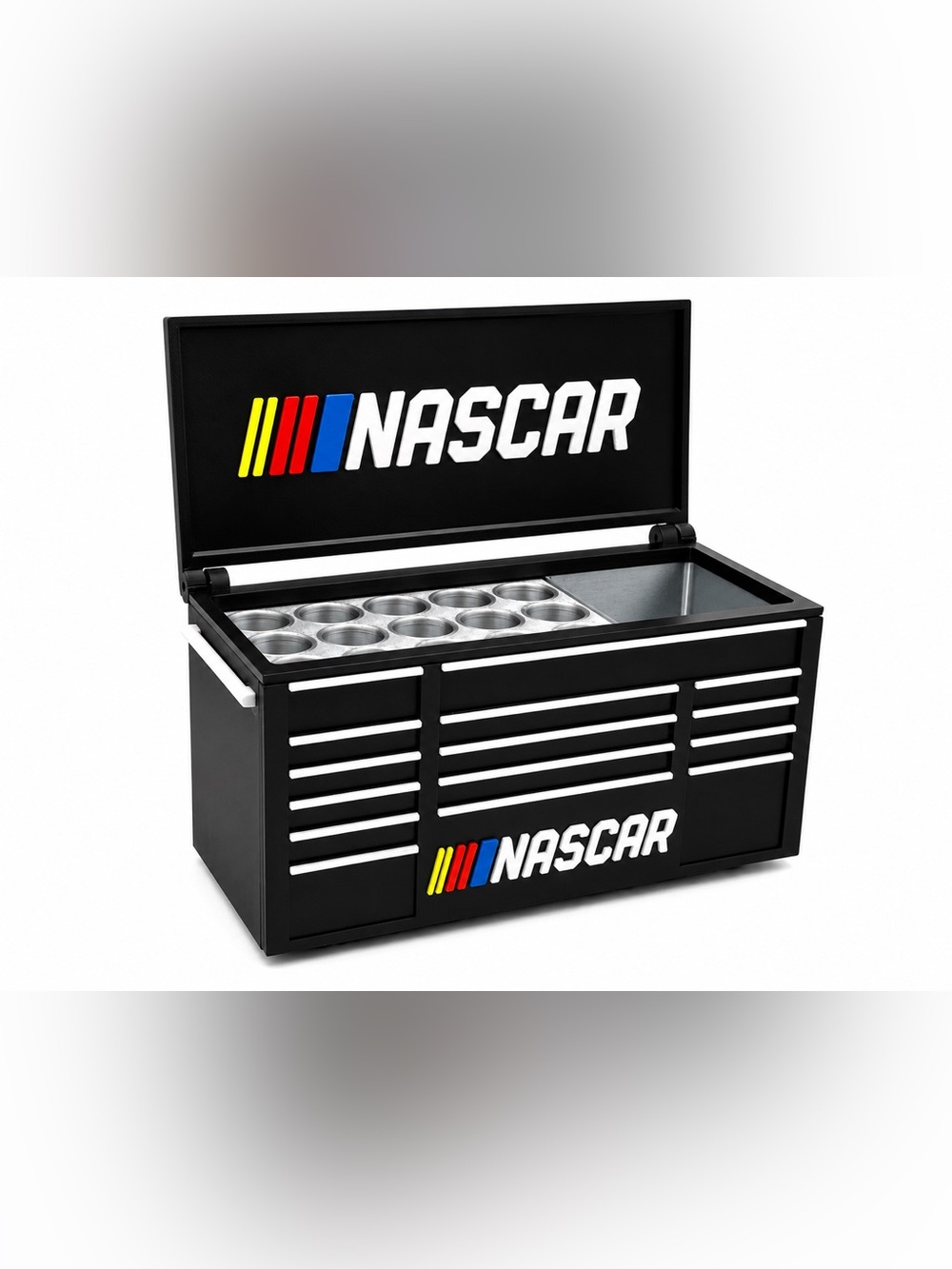 NASCAR Mini Toolbox Pen And Trinket Holder Desk Top Organizer